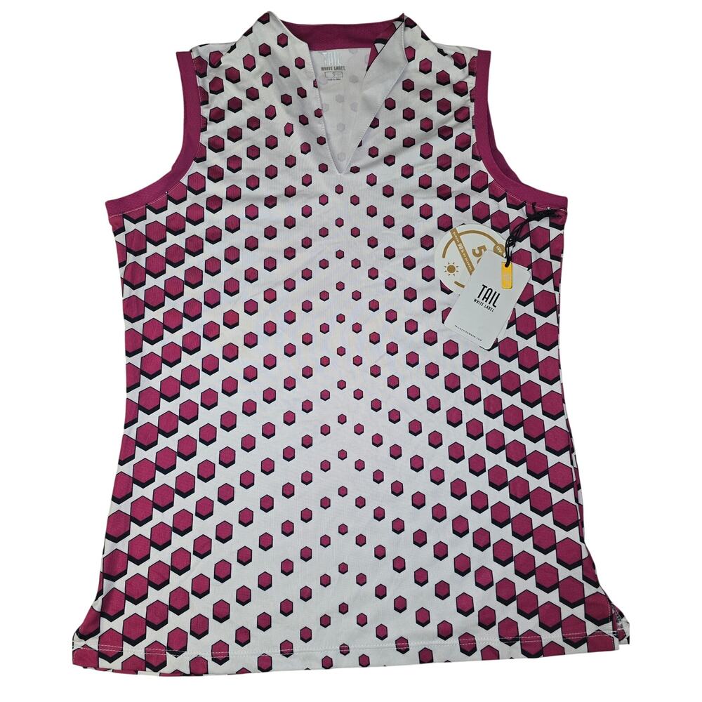 Tail White Label Golf Top Womens Small Sleeveless UPF 50 NWT